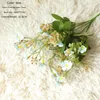 Dekorative Blumen, 33 cm, künstliche Schnee-Kirschblüten-Blume, gefälschte Hochzeit, grüne Pflanze, Kunsthandwerk, INS-Blumenstrauß