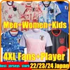 4xl Japão 2023 Mulheres Jerseys de futebol dragão Minamino Tsubasa Atom camisa de futebol japonês Mitoma endo Yoshida Ito Gaku Cartoon Capitão Versão Men Kits Conjunto Conjunto de kits
