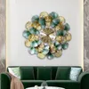 Wanduhren Chinesische Wohnkultur Blume Form Uhr Hohl Design Dekoration Wohnzimmer Hintergrund Waren Für
