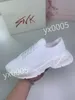 2023 Top Designer Flat Sneaker Trainer Casual Shoes Leather White Letter Overlays Fashion Platform Men Women Low Sneakers