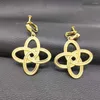 Boucles d'oreilles pendantes jeu Honkai Impact 3 Mobius Cosplay femmes mode pendentif oreille goujons alliage jaune Clips bijoux accessoires cadeaux