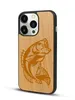 حالات الهاتف الخليوي الخشبية الصديقة للبيئة لـ iPhone 12 13 14 15 Pro Max Plus XS Cherry Wood TPU Pumper Laser Laser Name Back Mobile Cover Case Shell للرجال