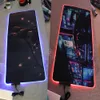 Almofadas Preto Mouse Pad 1200x600 Xxxl Gaming Acessórios RGB Tapetes com Backlight Extra Grande Tapete de Mesa 100x50 Mousepad Empresa Gamer Art