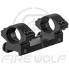 Fire Wolf 1 inch One Piece One Scope Mount Low Profile Rings 25.4mm Rings Fit 20mm Rail Rifle Mount