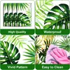 Tovaglia Hawaii Palm Leaves Tovaglia impermeabile Coperture rettangolari tropicali in plastica per feste di compleanno Baby Shower