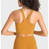 Yoga -outfit high -end massieve kleur ronde nek
