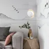 Appliques Eclipse Lampe Nordic Postmoderne Marbre Chevet LED Creative Art Design Café Galerie Chambre Ronde
