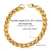 Kette Link Armbänder Collare Twisted Armband Edelstahl Männer Schmuck Gold / Schwarz Farbe Großhandel Hiphop H215 Drop Lieferung Dhqlh