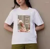 Kvinnors T-skjortor Låt dem äta Cakeadventure Women T-shirts Retro Car Printed Travel Graphic Short Sleeve Vintage Boho Tees Semester TOPS
