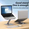 Stand Laptop Ständer Verstellbares Nonslip Hollow Out Desktop -Laptop -Halter Aluminium Load 10 kg Kühlhalterung für Laptop -MacBook -Tablet