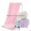 Toalha Banho de cor sólida Algodão espessante espessamento absorvente toalhas domésticas ADT Versão coreana do parto de lavagem Drop Home Garden Tex dhpac