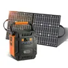 Générateur solaire FlashFish 200W centrale électrique Portable 230V prise ue 172Wh avec Kit de chargeur solaire 18V panneau solaire Portable 50W