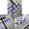 Tillbehör Rabbit Theme KeyCap SubliMation PBT Material 135 Keys Engelska / japanska Stylish Violet Mechanical Keyboard KeyCaps Set