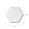 NEWNEWCreative Hexagon Ceramic Cork Coaster for Wooden Table Home Ceramics Decoration Cup Mat