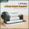Printers Peripage A40 Mini Inkless Thermal Paper Printer draagbaar voor Office Home School Document Afdrukken Bluetooth Wireless Printer