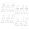 Rideau 12 Pcs Transparent Rideaux Rouleau Store Clips Fenêtre Crochet Vertical Clip Cintre Crochets