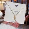 Pendentif Colliers Plante Fleur Marguerite Zircon Amour Coeur Fête Des Mères Cadeau Collier Femme Fille Mariage Bénédiction Bijoux