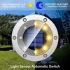 アップグレードされた8/16 LEDソーラーローンライトグランドアウトドア防水ソーラーガーデンデコレーションランプディスクパスヤードランドスケープ照明2PCS/ロットD2.5
