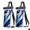 Party Favor 5 Colors Transparent Phone Waterproof Bag Mobile Bags Summer Swimming Diving Supplies With Lanyard Drop Delivery Home Ga Dhxd0