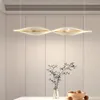 Les lustres suspendus à LED de cristal moderne sont utilisés pour la table à manger de chambre à coucher étude salon bureau appartement Coffee Shop Home Lighting