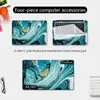 Skins – autocollant universel en marbre pour ordinateur portable, ensemble de tapis de souris identique, 12/13/14/15/17 pouces, pour MacBook/HP/Acer/Dell/ASUS/Lenovo/xiaomi