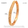 Bangle 24k 1Pcs/lot Ethiopian Africa Gold Color Bangles For Women Dubai Bride Bracelet African Wedding Jewelry Middle East Items