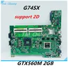 Moderkort G74SX Motherboard 2D för ASUS G74SX G74S G74 Laptop Motherboard G74SX Mainboard med GTX560M 2G GPU HM65 DDR3 Test 100% OK