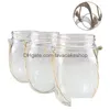 Wieszaki organizacji do przechowywania kuchennego do Mason Jar Linen Rope Riseles szerokie usta słoiki szklane liny 10pcs bez upuszczania dostawy H DH7QJ