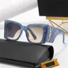 Trendy designer sunglasses womens sonnenbrille chic polarized sunglasses letter shades occhiali da sole plastic wide frame vintage eyeglasses lady PJ085 F23