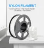 Tarama PA Naylon 3D Yazıcı Filament Yüksek Çekme Mukavemeti Naylon Filament 1.75mm 1kg/500g/250g İyi Esneklik 3D Baskı Malzemesi