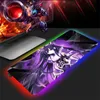 Дата отдыха Живой геймер Mouse Pad Mousepad RGB Computer XXL Игровые аксессуары с подсветкой аниме -коврики Mausepad Desktop Table Mat PC Большой