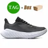 Hoka One Bondi 8 Clifton Runner Free People Running Shoes Hokas Carbon x2 Triplo Preto Branco Luz Azul Hokas Treinadores ao ar livre Estilo de vida Absorção de choque