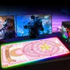 Отдых RGB CardCaptor Sakura Anime Girl Gamer Mouse Pad Gaming Accessiores Mousepad Maus