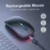 Combo tastiera e mouse Bluetooth wireless ricaricabili RGB russo spagnolo coreano retroilluminato per iPad Android IOS Windows Tablet portatile