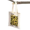 Shopping Bags Japanese Yayoi Kusama Print Shopper Bag Weird Mother-in-law Wave Dot Tote Handbag Fashion Art Casual Women Shoulder