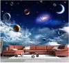 Wallpapers Custom 3d Ceiling Murals Wallpaper For Walls 3 D HD Fantasy Sky Planet Starry Background Wall Papers Home Decor