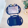 Case Kids Cartoon Silicone Stand Cover para iPad 7th 8th 9th 10.2 2021 mini 6 9,7 Pro 10,5 11 AIR 2 3 4 5 10.9 CASA COMBAT