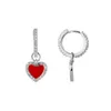 Dangle Earrings Bling Personal Design Micro-Pave Zircon Stud Vintage Heart Shining Trendy for Men Women Greatisite Jewelry