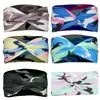 Summer Camouflage Knotted Headbands Women Men Sport Yoga Hairbands Stretch Bandana Turban Sweatband Gym Running Hair Bands