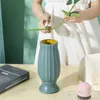 Vases Flower Vase Unbreakable Exquisite Smooth Touch Streamlined Solid Color Dried Arrangement Plastic For Living Room