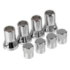 New 8pcs Automobiles TR413 Chrome Car Truck Tire Wheel Tyre Valve Stem Hex Caps with Sleeve Covers chrome Perfect fit Auto Replace