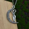 Łańcuchy 10pcs Wicca Moon Bogini wisiorek dla kobiet Naszyjka pogańska amulet Wiccan Biżuteria Dostawcy