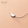 Modian Link Chain Necklace for Women Fashion 925 Sterling Silver Bean Simple Pendant Necklace Fine Jewelry Girl Gift 210619247R