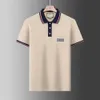 2023SS Moda Polos T-shirt Homens Casual Camiseta Bordada Algodão Polo Camisa High Street Collar Polos Camisas