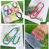 Chain Link Bracelets 5Pcs Mticolor Enamel Coffee Beans High Quality Bracelet For Men Women Hip Jewelry Psera Drop Delivery Dhor4