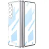 Luxury Plating Transparent Vogue Phone Case för Samsung Galaxy Folding Z Fold4 5G Hållbar Slim Full Protective Soft Bumper Clear Business Membrane Shell Suffproof