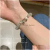 Perline Strand 2023 Fashion Premium Opal Bracciale per le donne Vintage Crystal Pearl Charm Bangle Gioielli Boemia Drop Delivery Bracciali Dhw7B