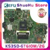 Moederbord Kefu A53s voor Asus K53SD A53S K53S K53E REV 5.1 GT610/2 GB Laptop Motherboard Tested 100% Werk origineel mainboard