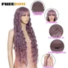 Синтетический парик с челками длиной 30 дюймов синтетические парики для чернокожих женщин с термостойким волокном парики 230524