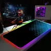 Pads Honeycomb Niestandardowe duże LED RGB Gaming Myse Pads USB Data MOUSEPAD Gamer Computer Keyboard Mat